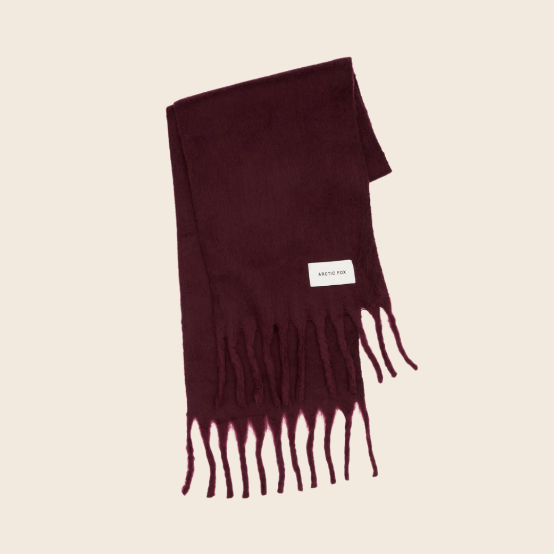 The Stockholm Recycled Scarf | Cherry