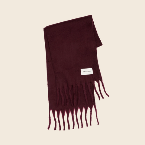 The Stockholm Recycled Scarf | Cherry