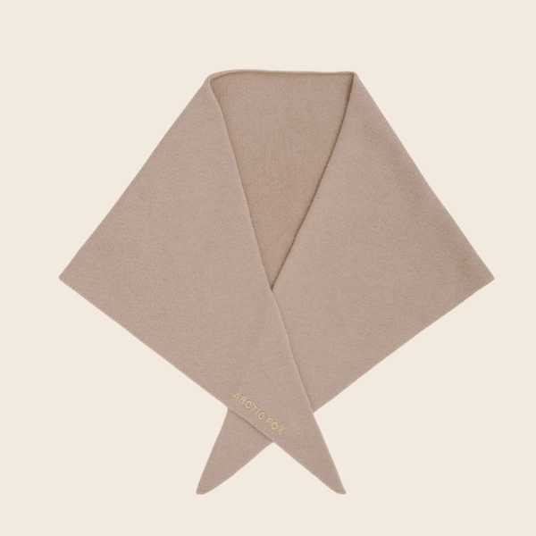 Merino Wool Triangle Scarf | Soft Taupe