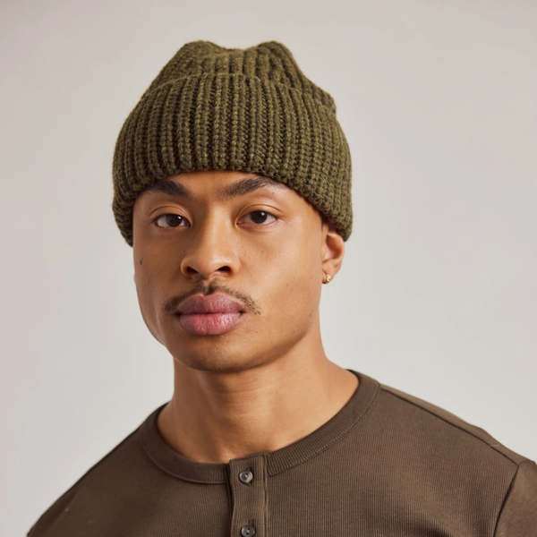 Unisex Merino Wool Beanie | Mountain Green