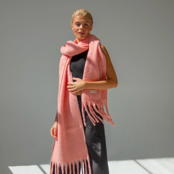 The Reykjavik Recycled Scarf | Cherry Blossom Pink