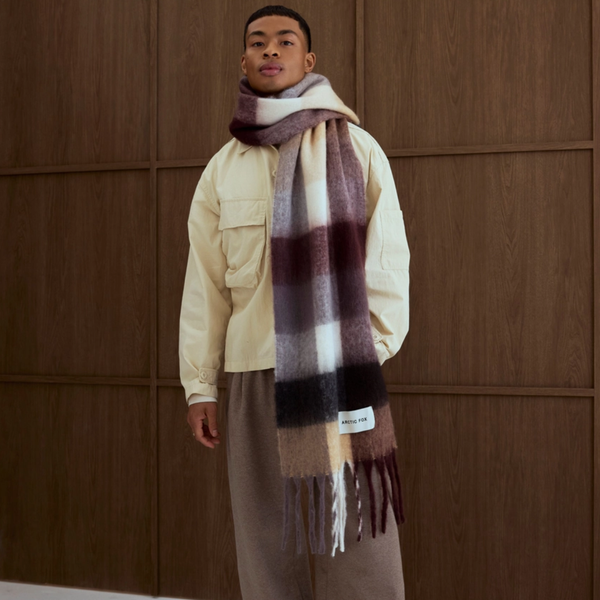 The Reykjavik Recycled Scarf | Berry Check