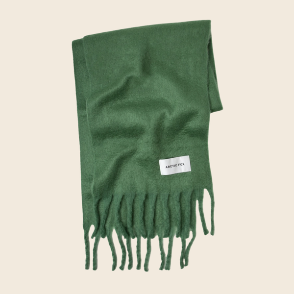 The Stockholm Recycled Scarf | Moss Green