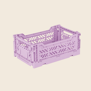 Mini Folding Storage Crate | Orchid Purple