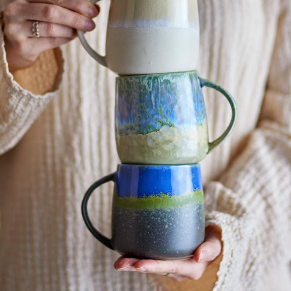 Cloe Stoneware Mug | Blue Mix