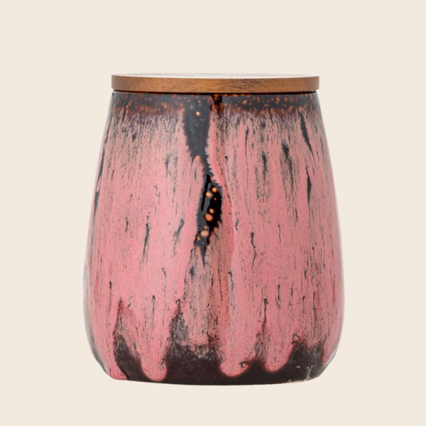Rayen Stoneware Jar | Pink