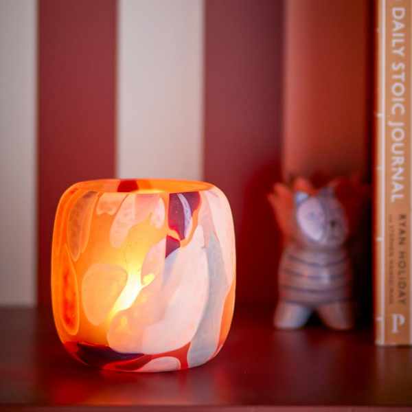 Kiran Confetti Glass Votive Vase