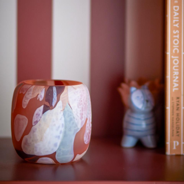 Kiran Confetti Glass Votive Vase