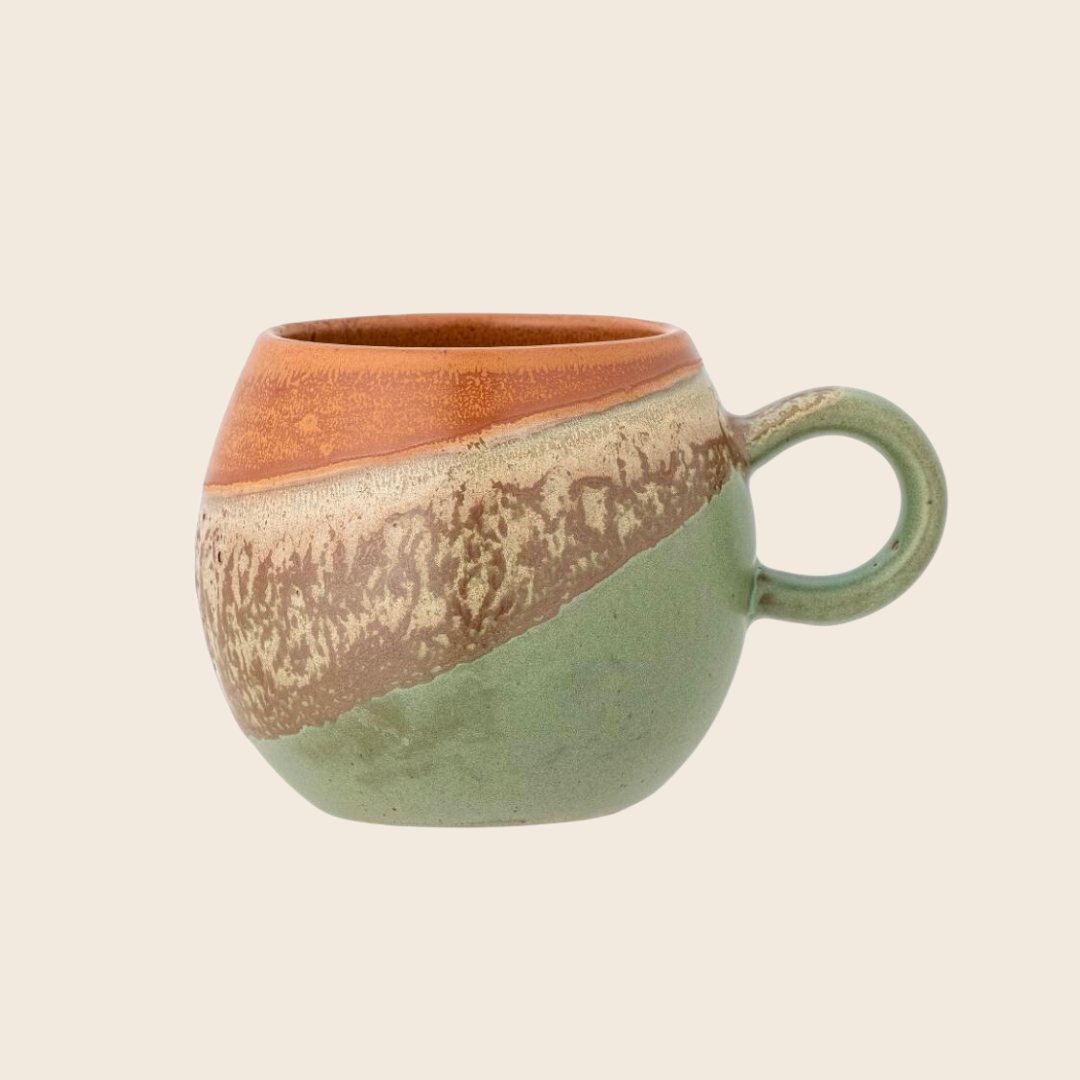 Paula Stoneware Mug | Green Mix