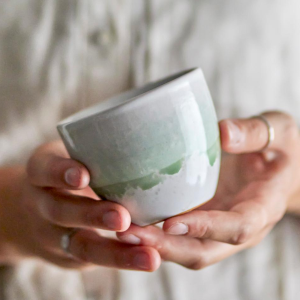 Paula Ceramic Cup | Green Mix