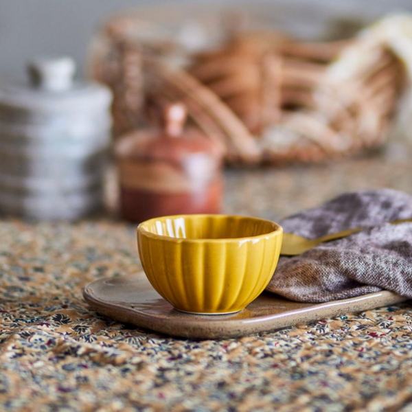 Latina Stoneware Bowl | Yellow
