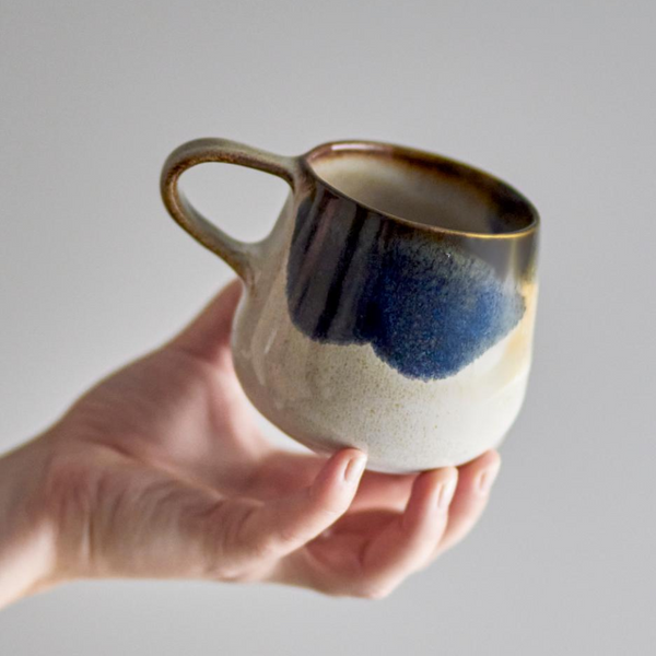 Jules Stoneware Mug | Blue Watercolour