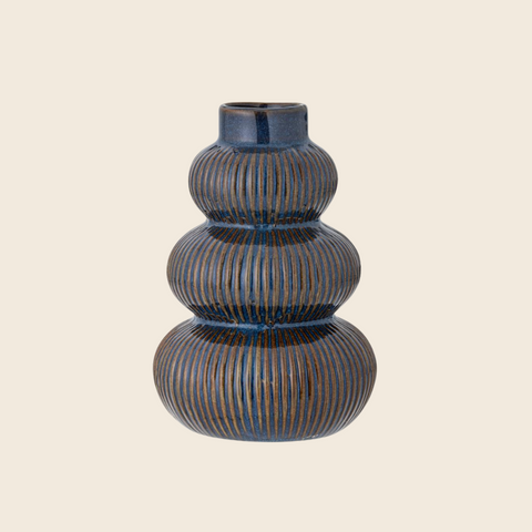 Myrtle Stoneware Vase | Blue