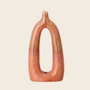 Baldrian Stoneware Vase | Orange