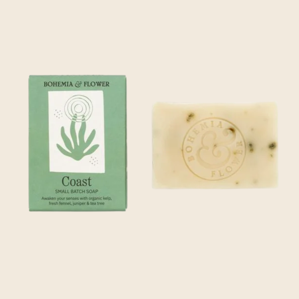 Coast Soap Bar | Organic Seaweed, Juniper, Tea Tree