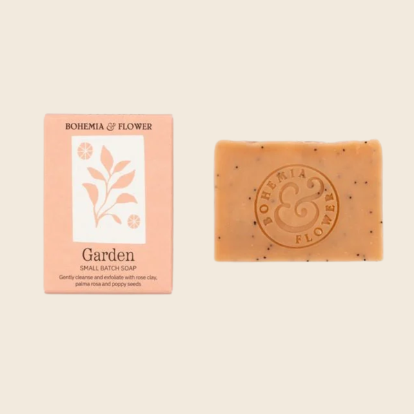 Garden Soap Bar | Pink Clay, Rose, Poppy Seed