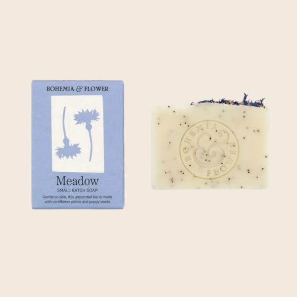 Meadow Soap Bar | Cornflower, Poppy Seed, Unscented