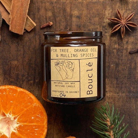 Fir Tree, Orange Oil and Mulling Spices Winter Candle