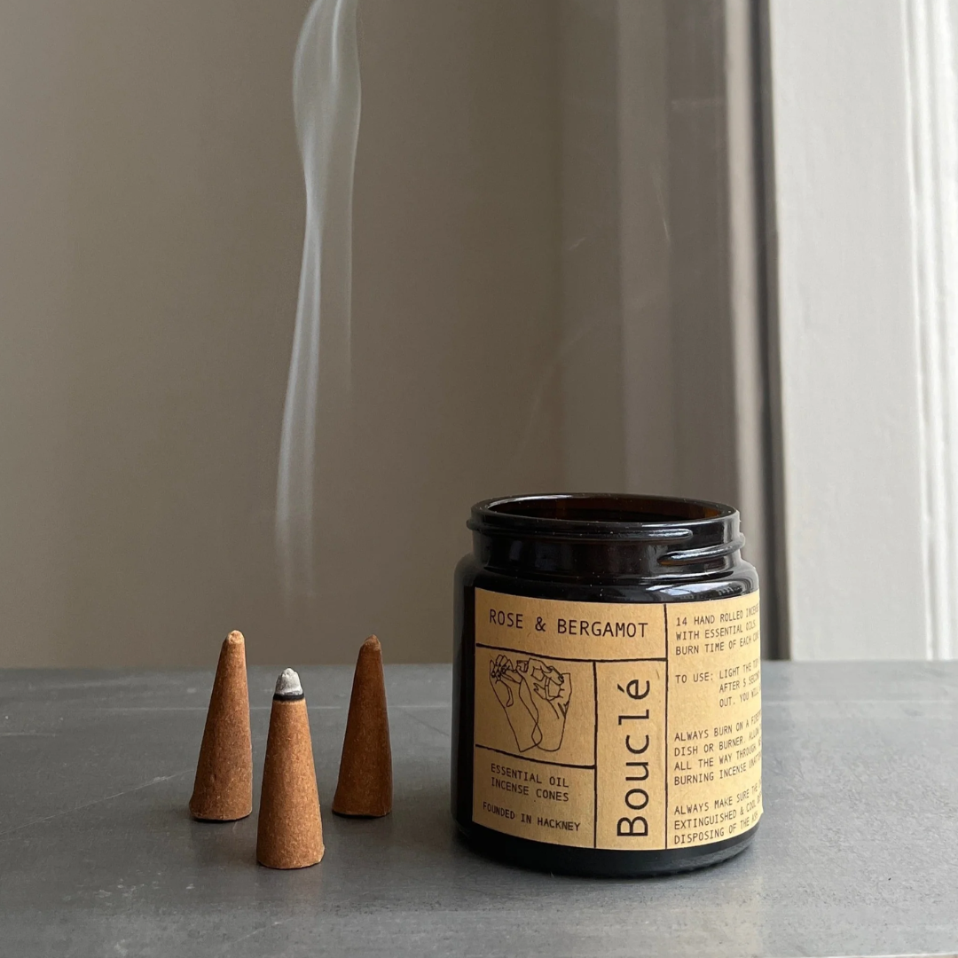 Rose and Bergamot Incense Cones