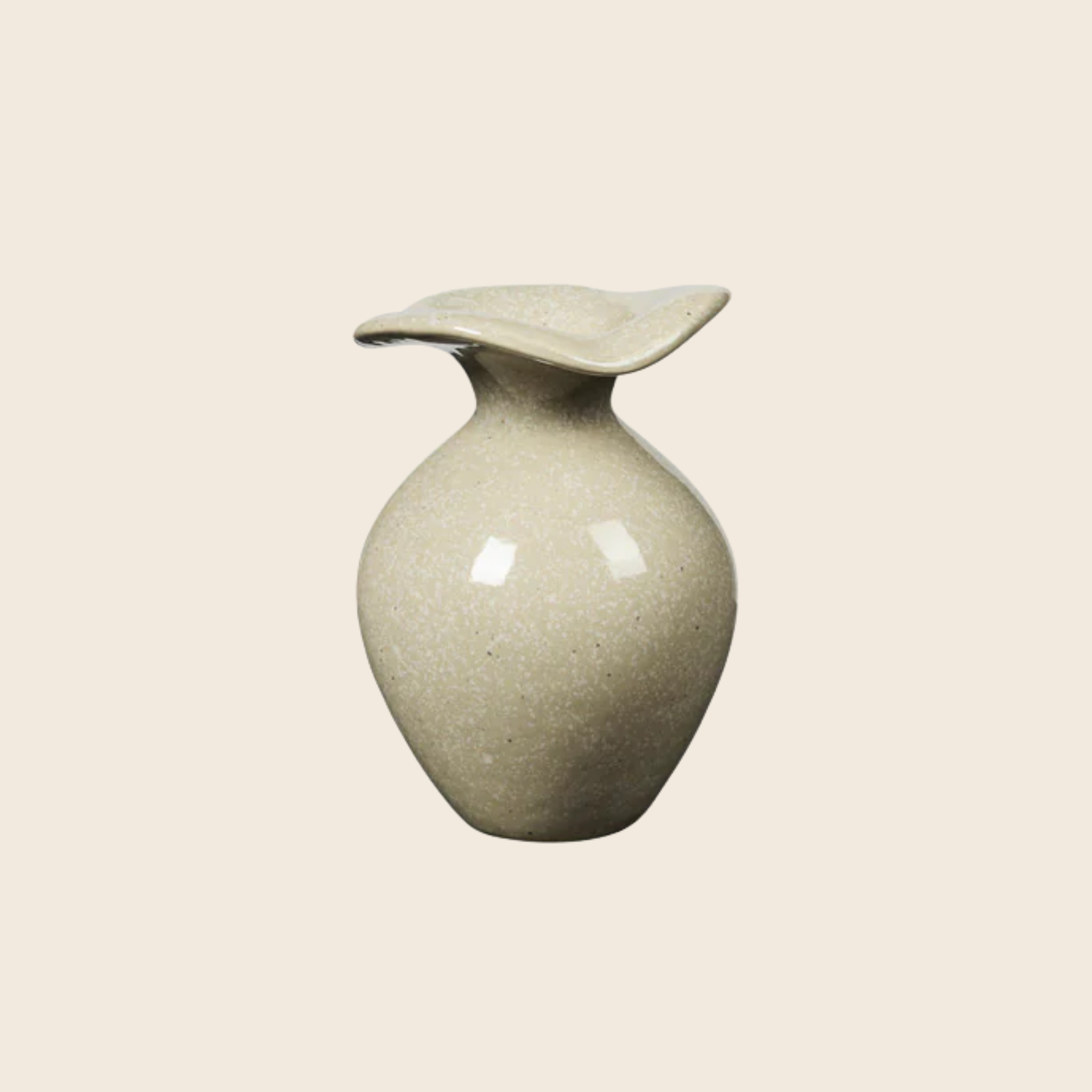 Mini Stoneware Florentina Vase | Beige
