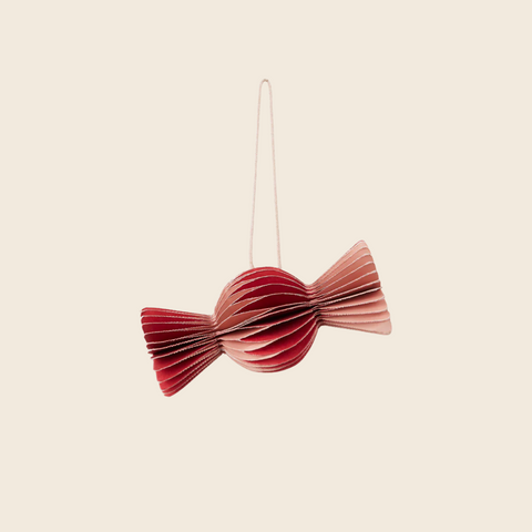 Paper Candy Tree Decoration | Red and Pink