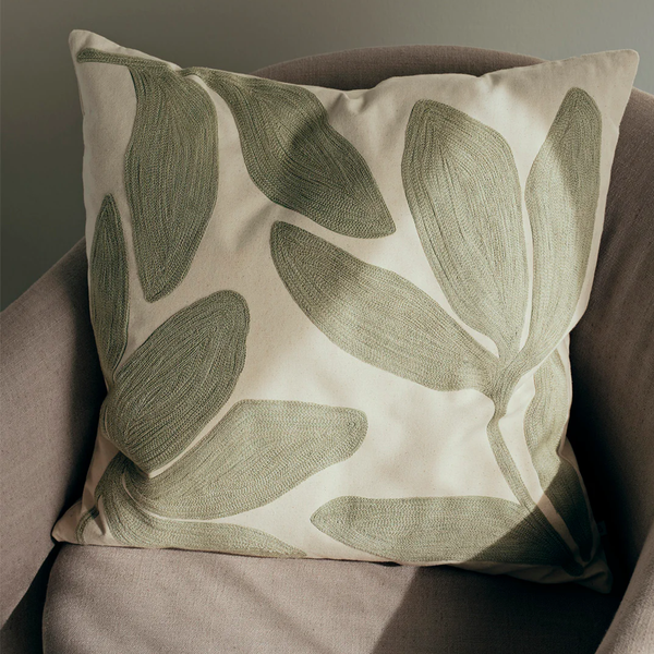 Herbert Flora Cushion | Sage Green