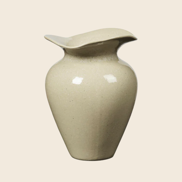 Stoneware Florentina Vase | Beige