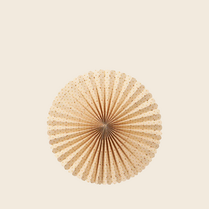 Hanging Rosette Decoration | Natural and Gold
