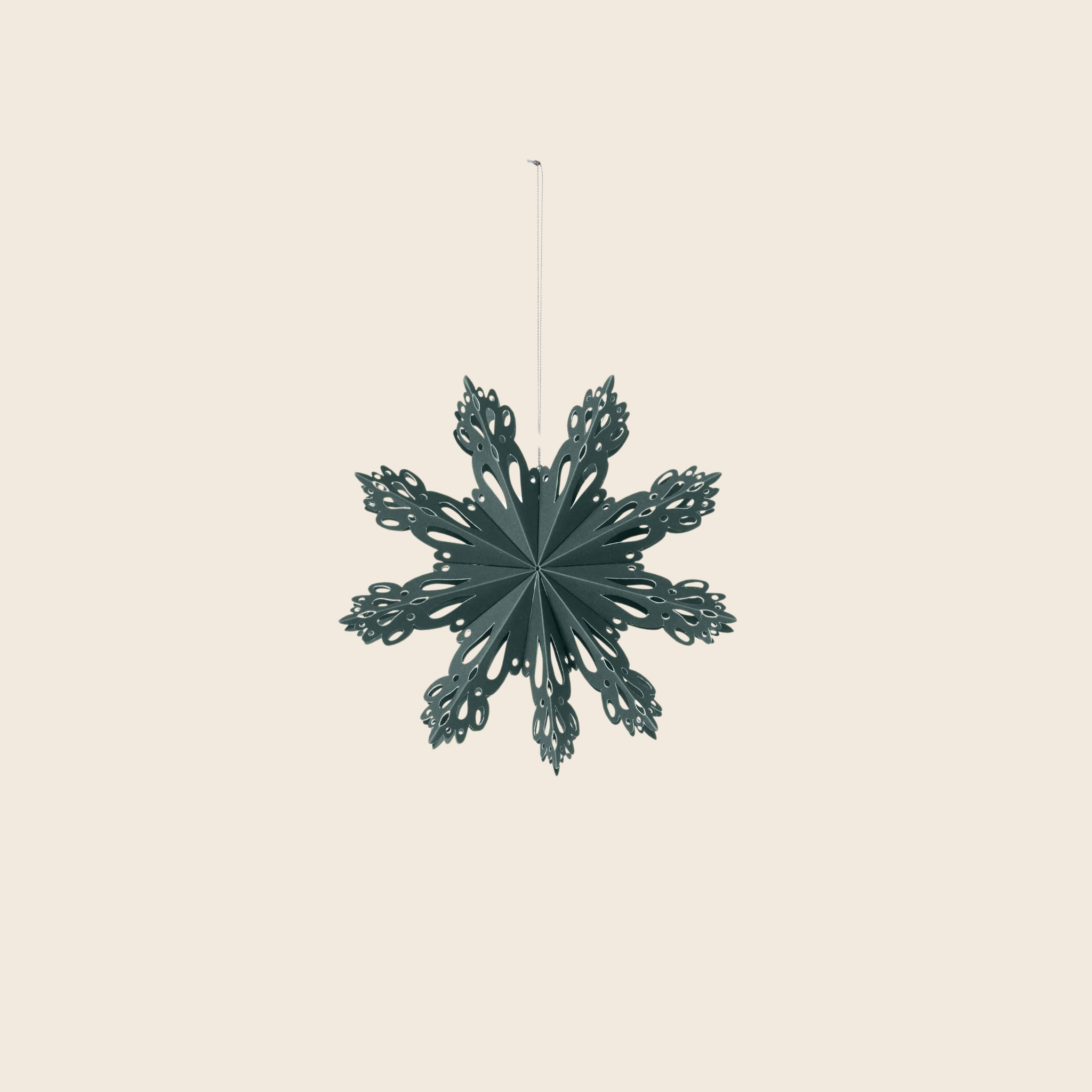 Paper Snowflake Decoration | Green | Two Sizes