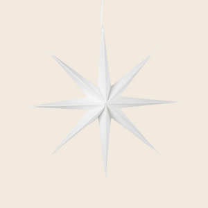 Large Paper Star Decoration | White