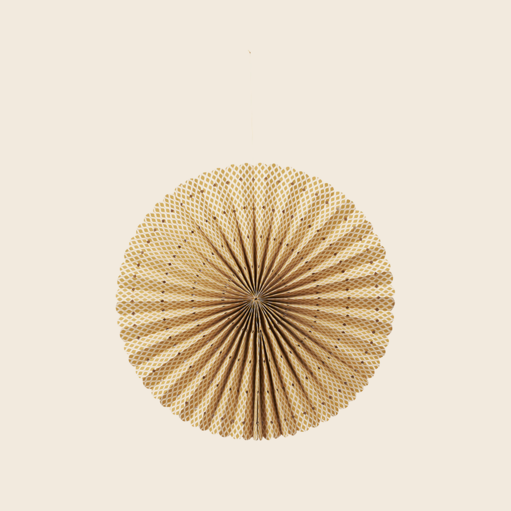 Paper Rosette Decoration | Gold