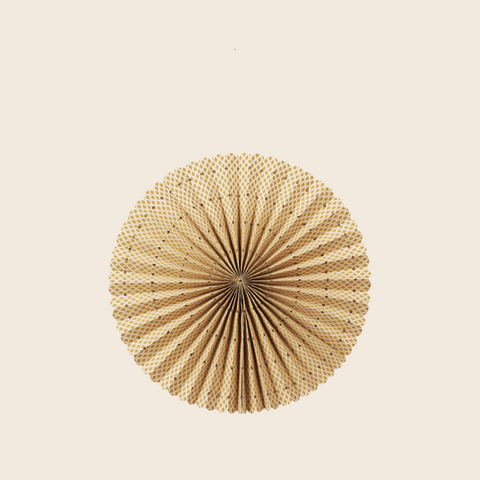 Paper Rosette Decoration | Gold