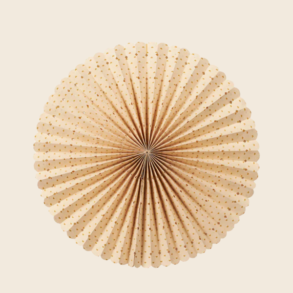 Hanging Rosette Decoration | Natural and Gold