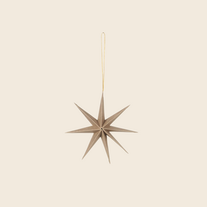 Small Paper Star Decoration | Tan