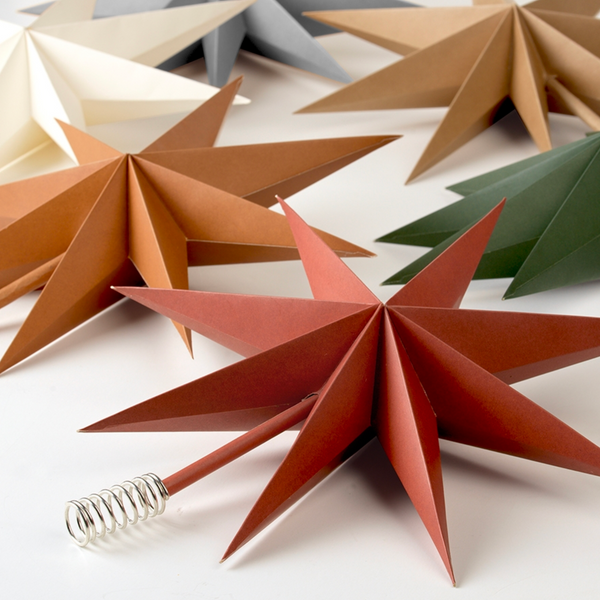 Paper Star Tree Topper | Silver