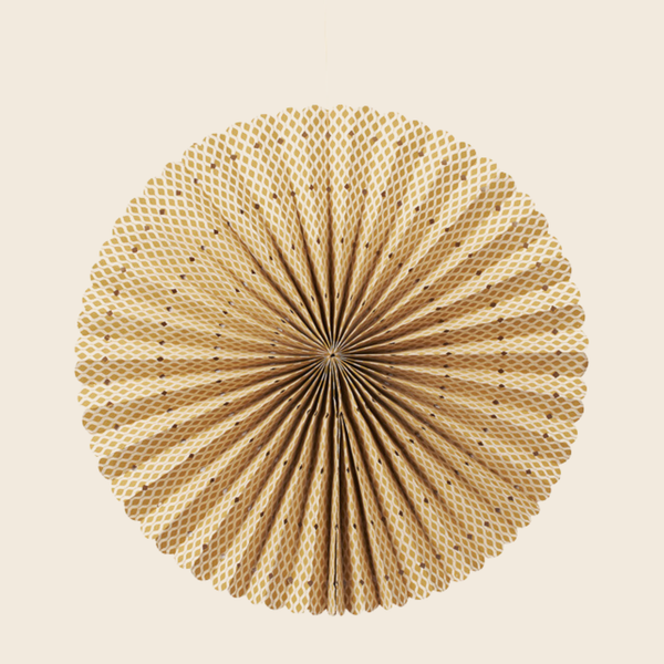 Paper Rosette Decoration | Gold