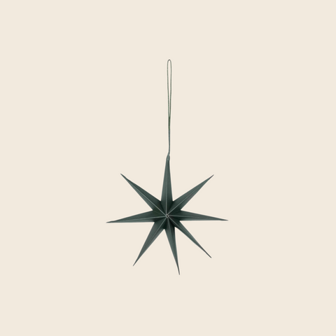 Small Paper Star Decoration | Green