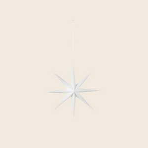 Small Paper Star Decoration | White