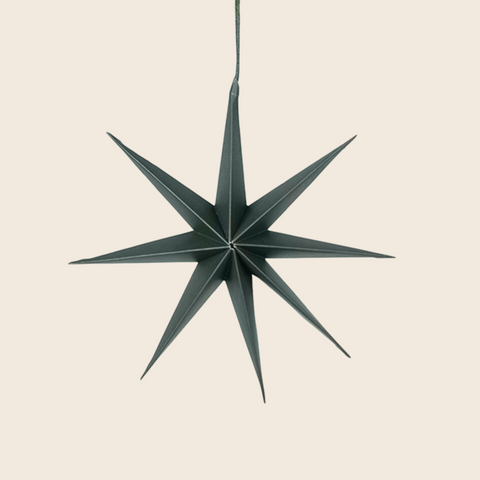 Large Paper Star Decoration | Forest Green