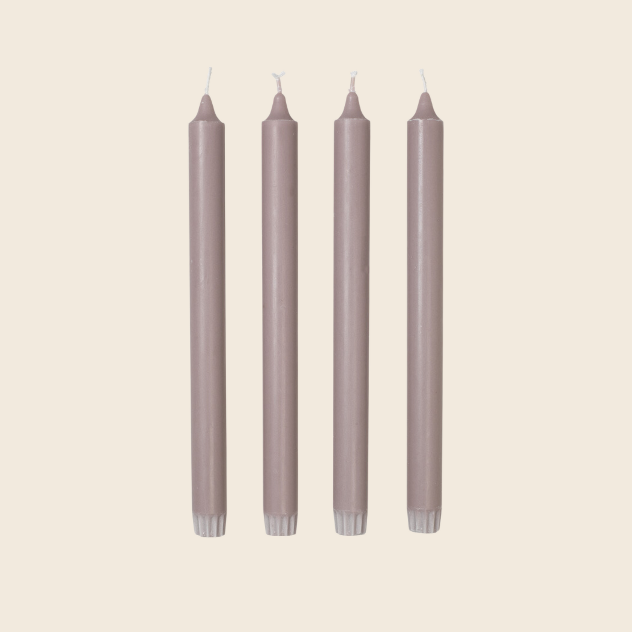 Eco Tapered Candles | Fawn Purple | Set of 4