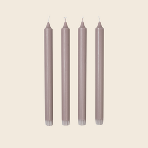 Eco Tapered Candles | Fawn Purple | Set of 4