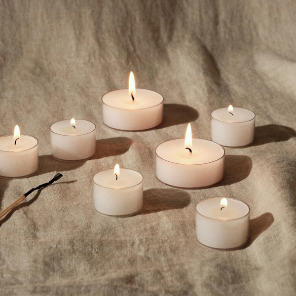 Eco Tealight Candle Set | Pure White