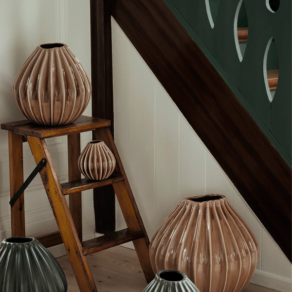Small Wide Vase | Tan