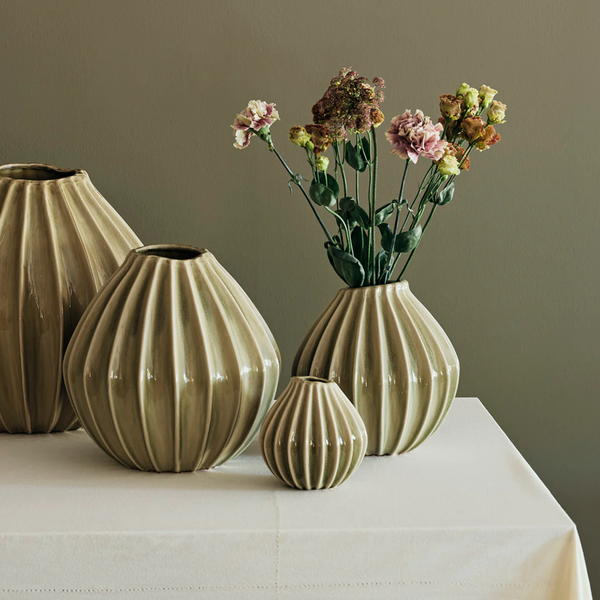 Small Wide Vase | Sage