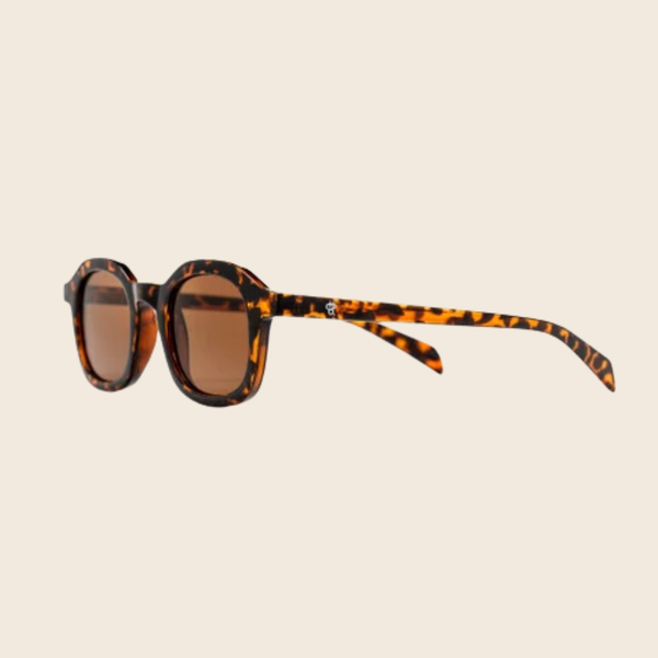 Anki Recycled Plastic Sunglasses | Leopard Brown