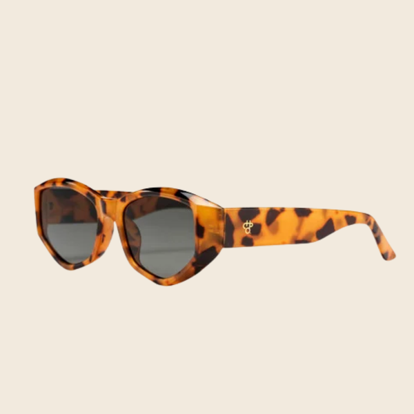 Marina Recycled Plastic Sunglasses | Leopard Brown
