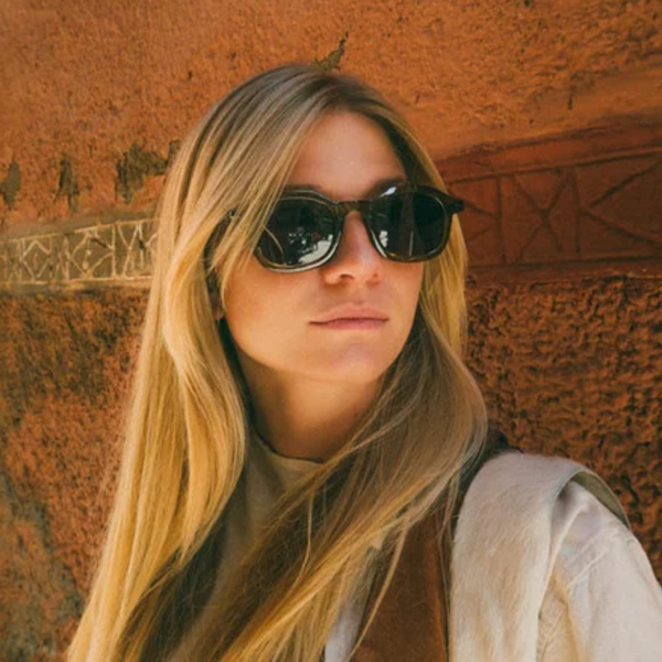 Anki Recycled Plastic Sunglasses | Moss Green