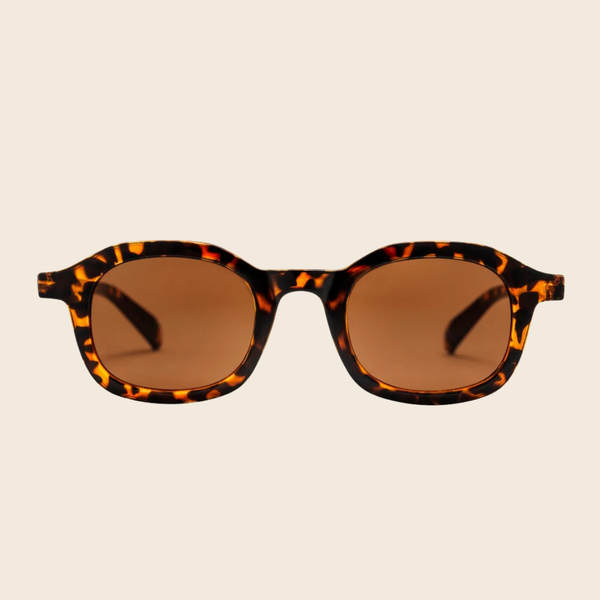 Anki Recycled Plastic Sunglasses | Leopard Brown