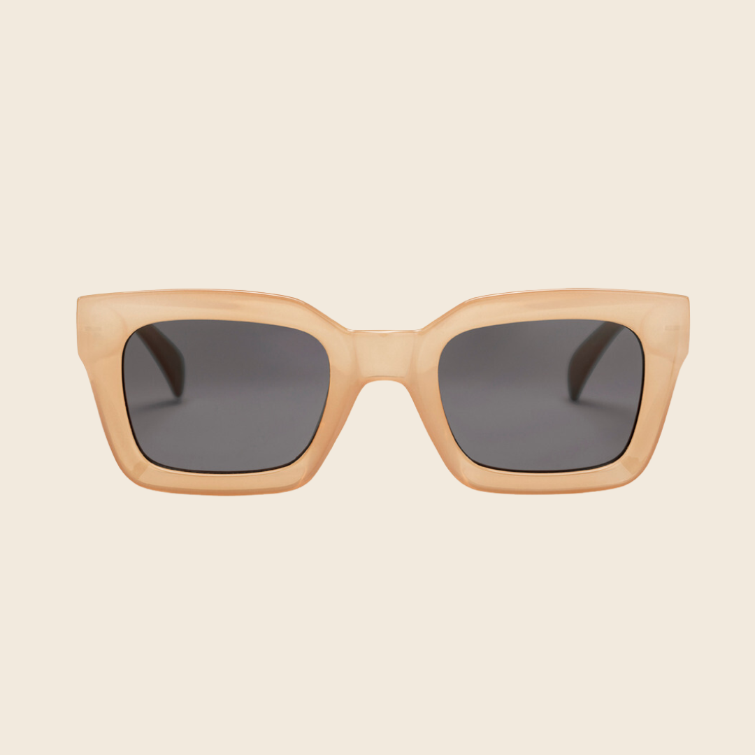 Anna Recycled Plastic Sunglasses | Milky Tea