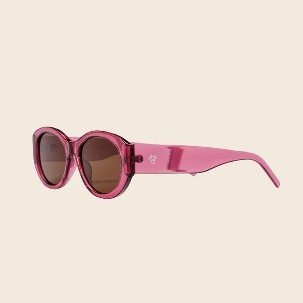 Cleo Recycled Plastic Sunglasses | Burgundy